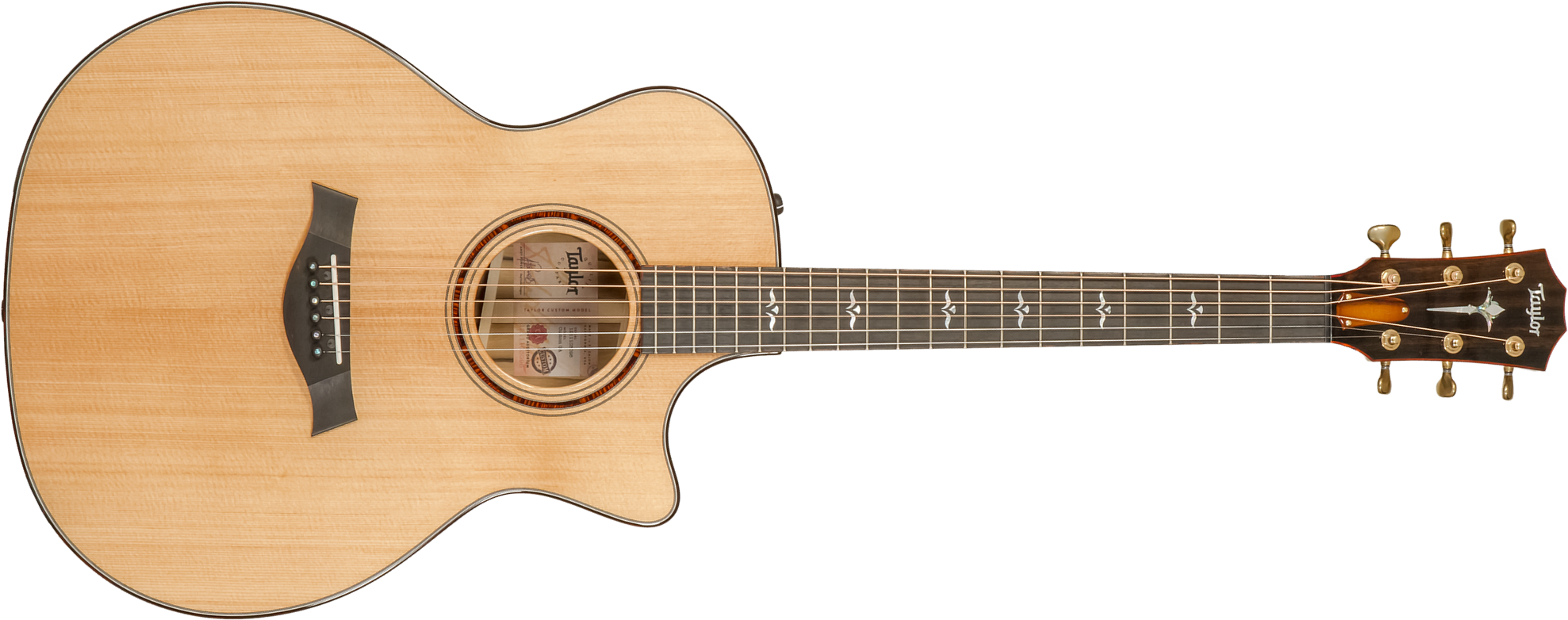 Taylor Custom Shop Ga-e Grand Auditorium Cw Epicea Blackheart Sassafras Eb Es2 #1211103096 - Natural - Folk-Gitarre - Main picture