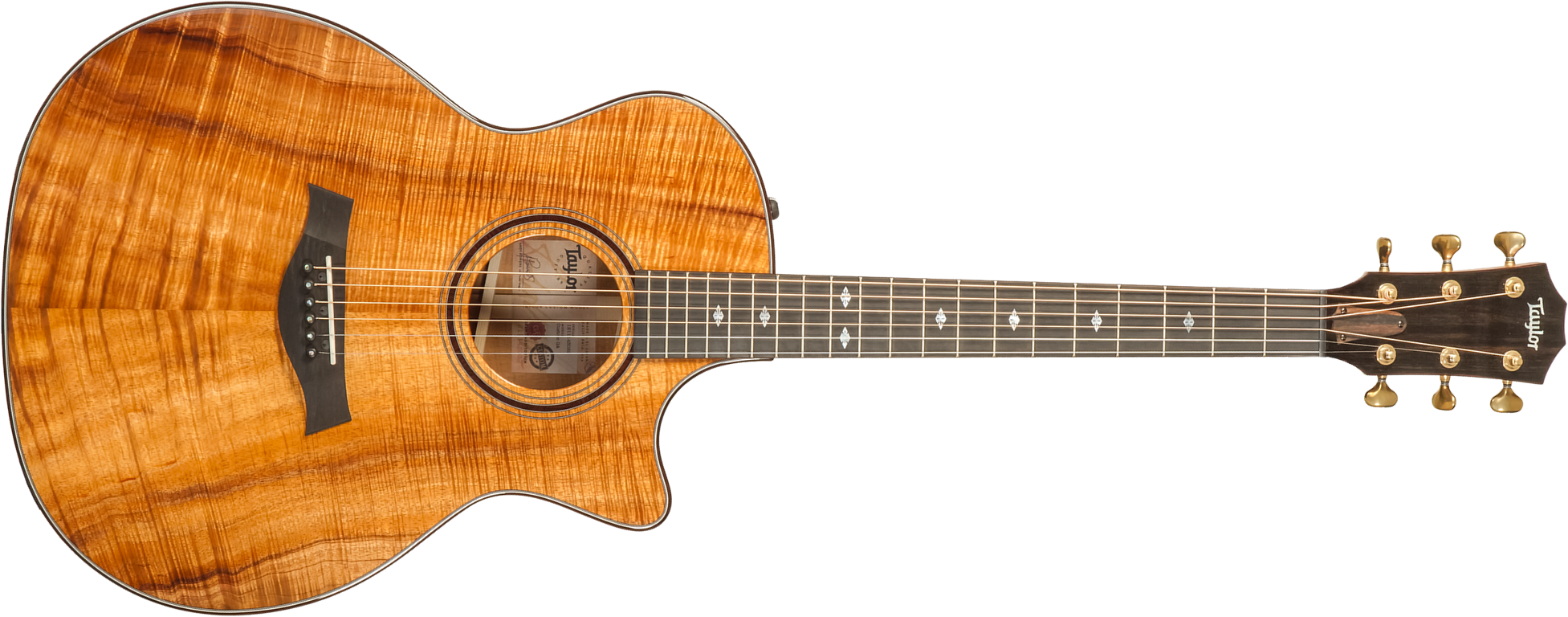 Taylor Custom Shop Ga-e Grand Auditorium Cw Tout Koa Eb Es2 #1211143039 - Natural - Westerngitarre & electro - Main picture