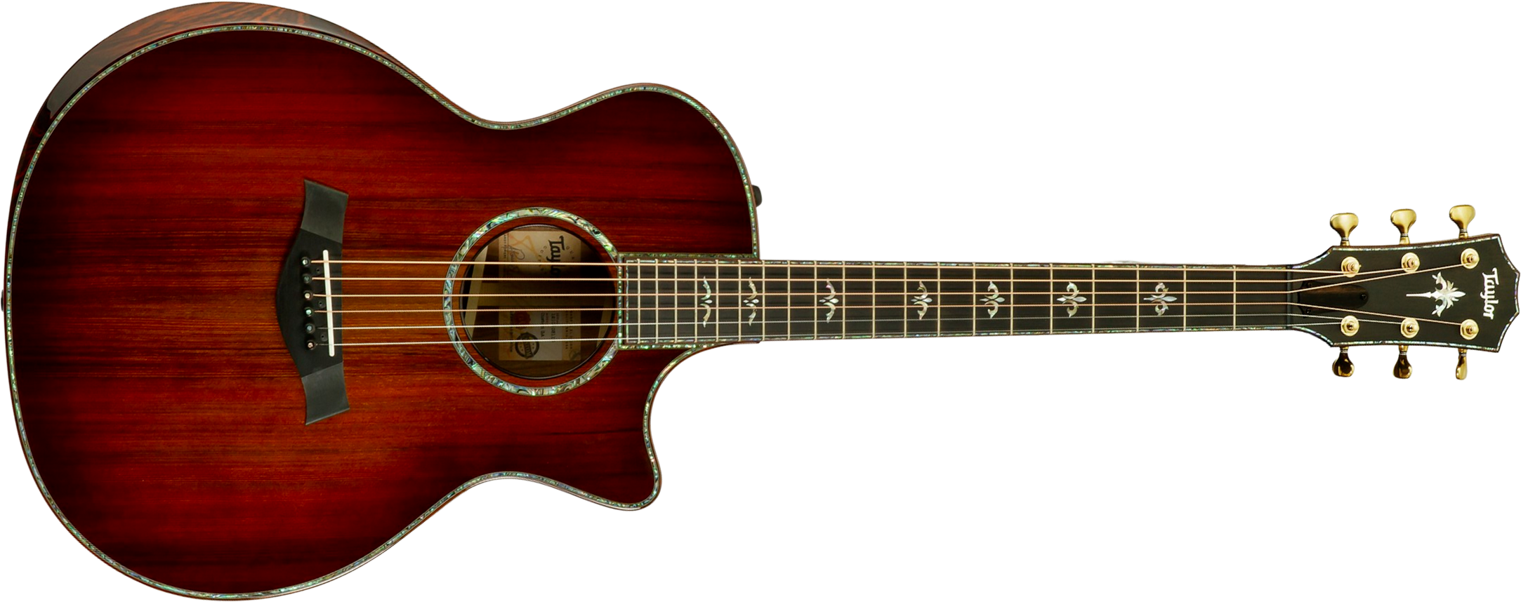 Taylor Custom Shop Grand Auditorium Cw Redwood / Koa Eb Es2 #1211143039 #1210103110 - Shaded Edgeburst - Folk-Gitarre - Main picture