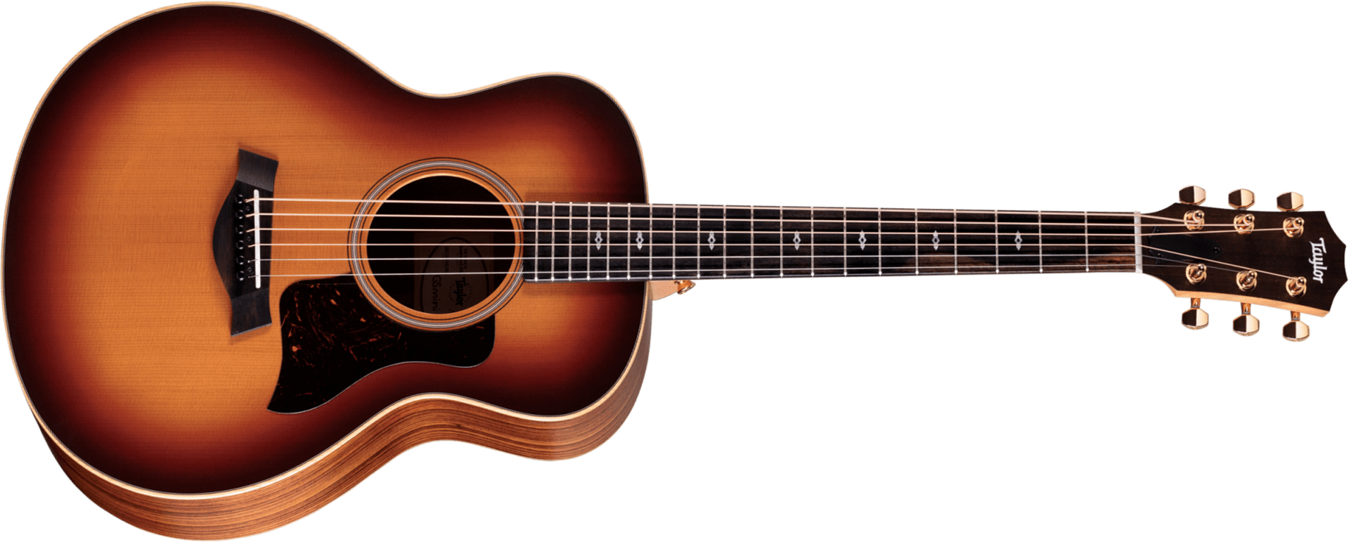 Taylor Gs Mini-e Rosewood Sunset Blvd Seb Parlor Shsc Epicea Sapele Eb Esb - Sunset Edgeburst Matte - Folk-Gitarre - Main picture