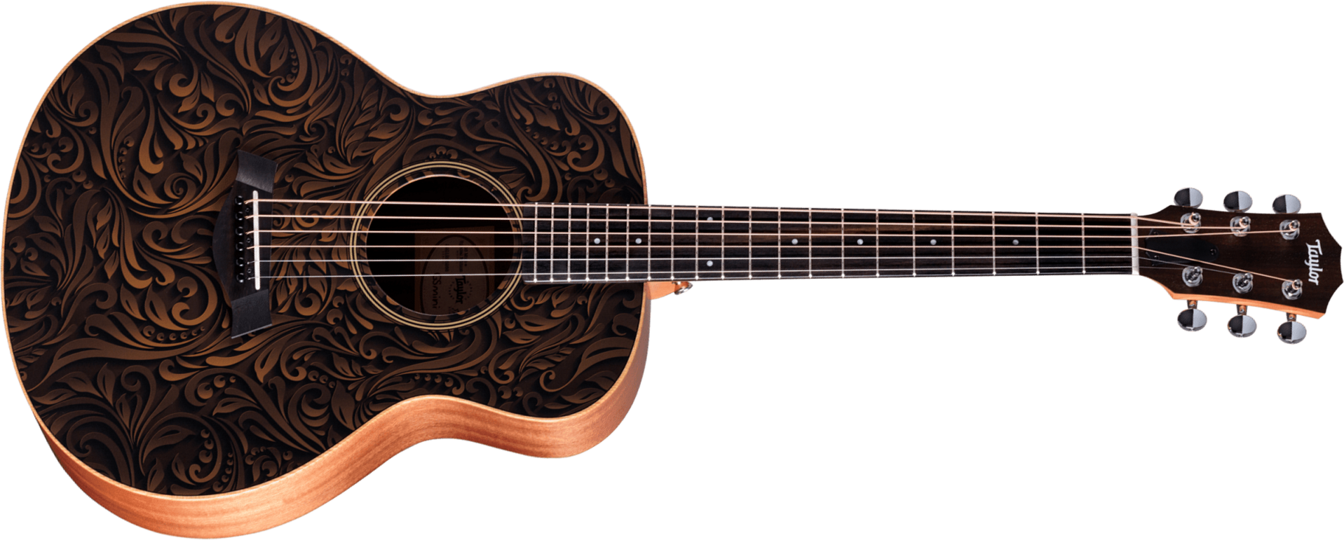 Taylor Gs Mini-e Special Edition Parlor Shsc Epicea Sapele Es-b Eb - Paisley Burst - Folk-Gitarre - Main picture