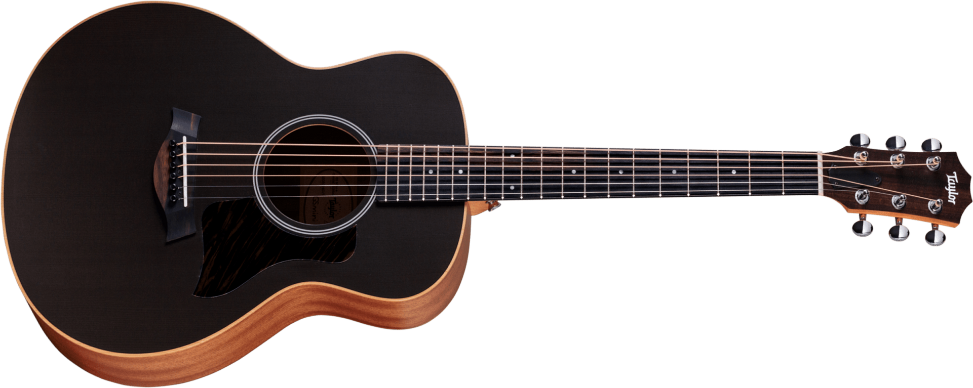Taylor Gs Mini-e Special Edition Shsc Epicea Sapele Eb Esb - Trans Black - Folk-Gitarre - Main picture