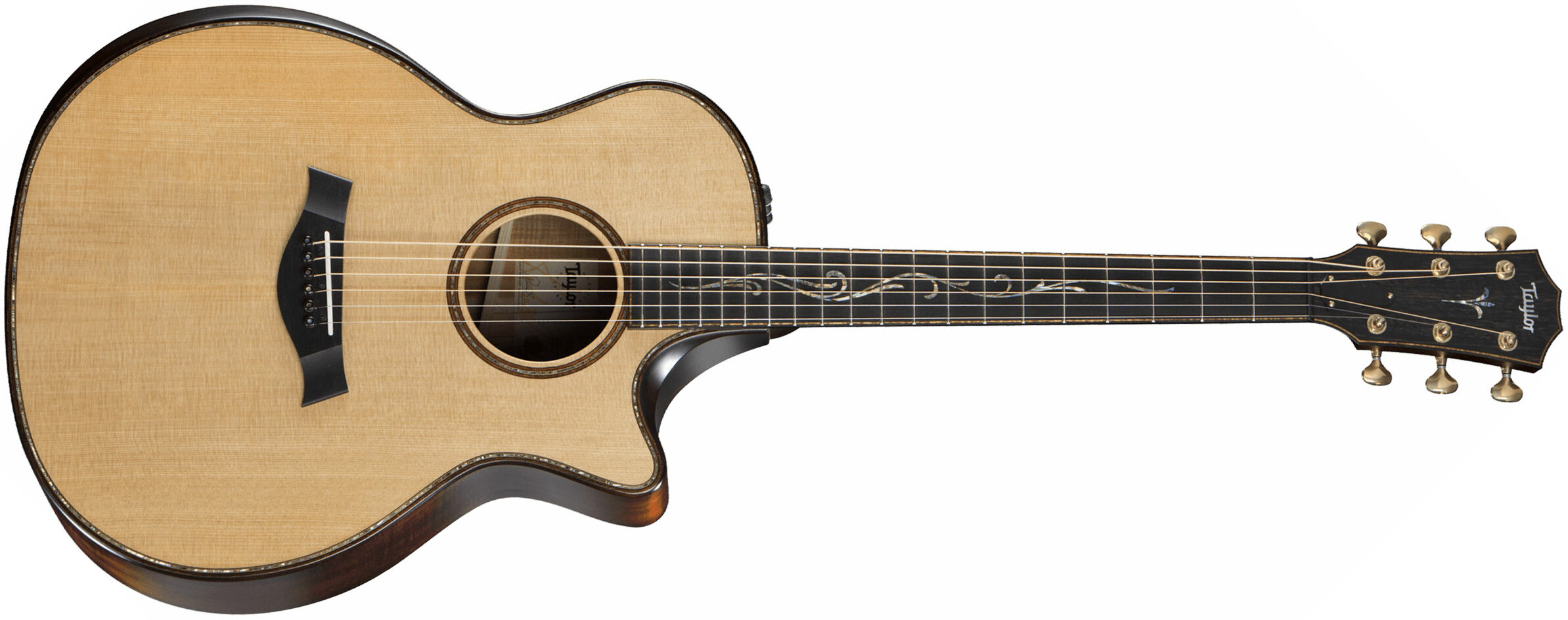 Taylor K14ce Builder's Edition Grand Auditorium Cw - Natural - Elektroakustische Gitarre - Main picture