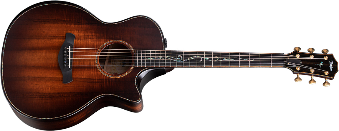 Taylor K24ce Builder's Edition V-class Grand Auditorium Cw Tout Koa Eb Es2 - Kona Burst - Elektroakustische Gitarre - Main picture