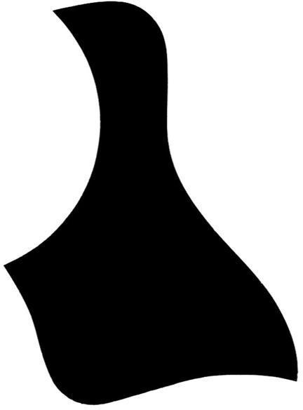 Schlagbrett Taylor Pickguard noir pour model 114