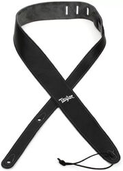 Gitarrengurt Taylor Leather Guitar Strap, Suede Back, 2.5 inch - Black