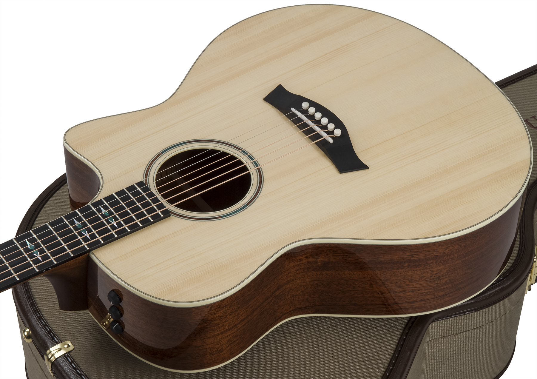 Taylor Custom Go-ce V-class 2020 Grand Orchestra Cw Epicea Acajou Eb Es2 #1111219112 - Natural - Elektroakustische Gitarre - Variation 2