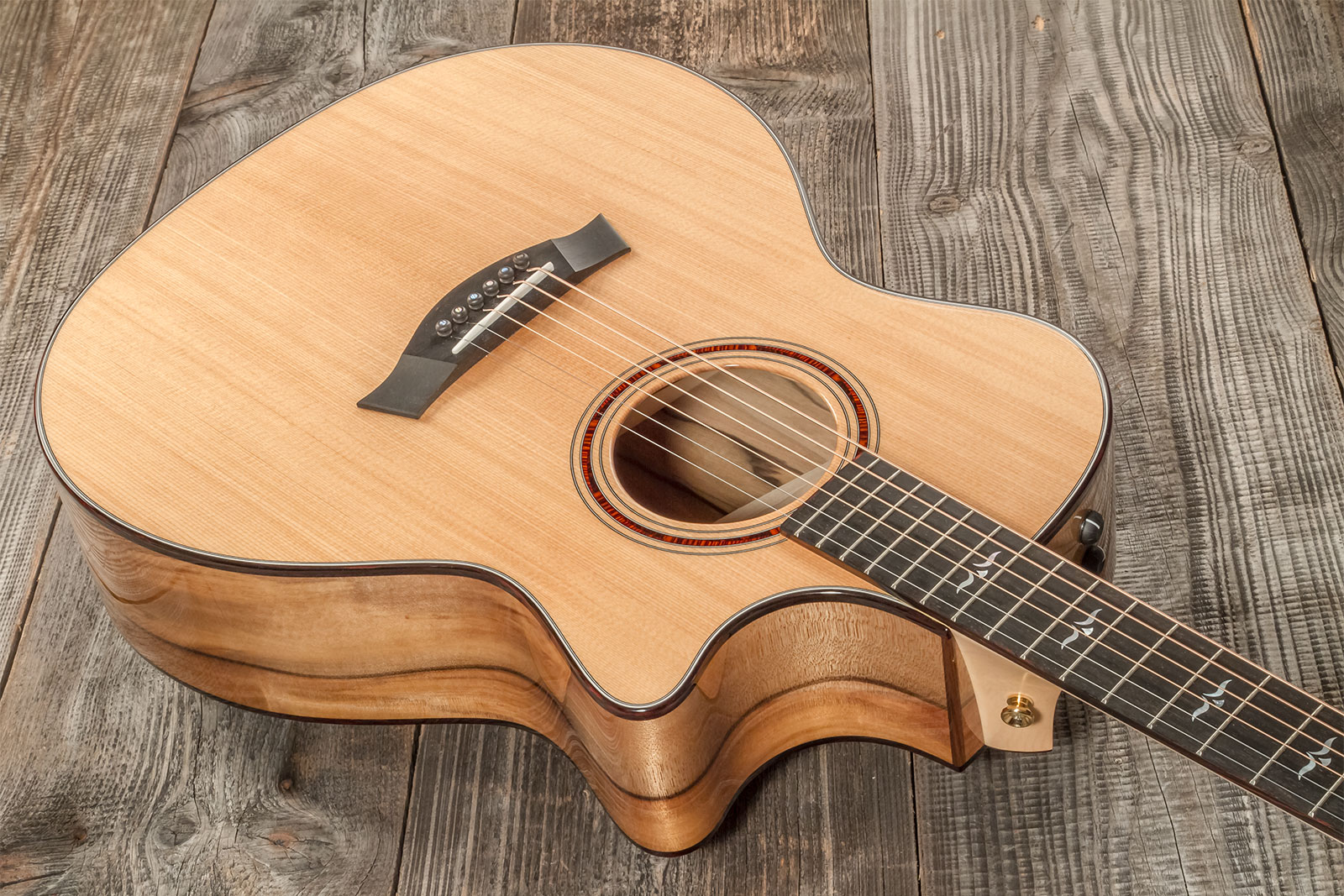 Taylor Custom Shop Ga-e Grand Auditorium Cw Epicea Blackheart Sassafras Eb Es2 #1211103096 - Natural - Folk-Gitarre - Variation 2