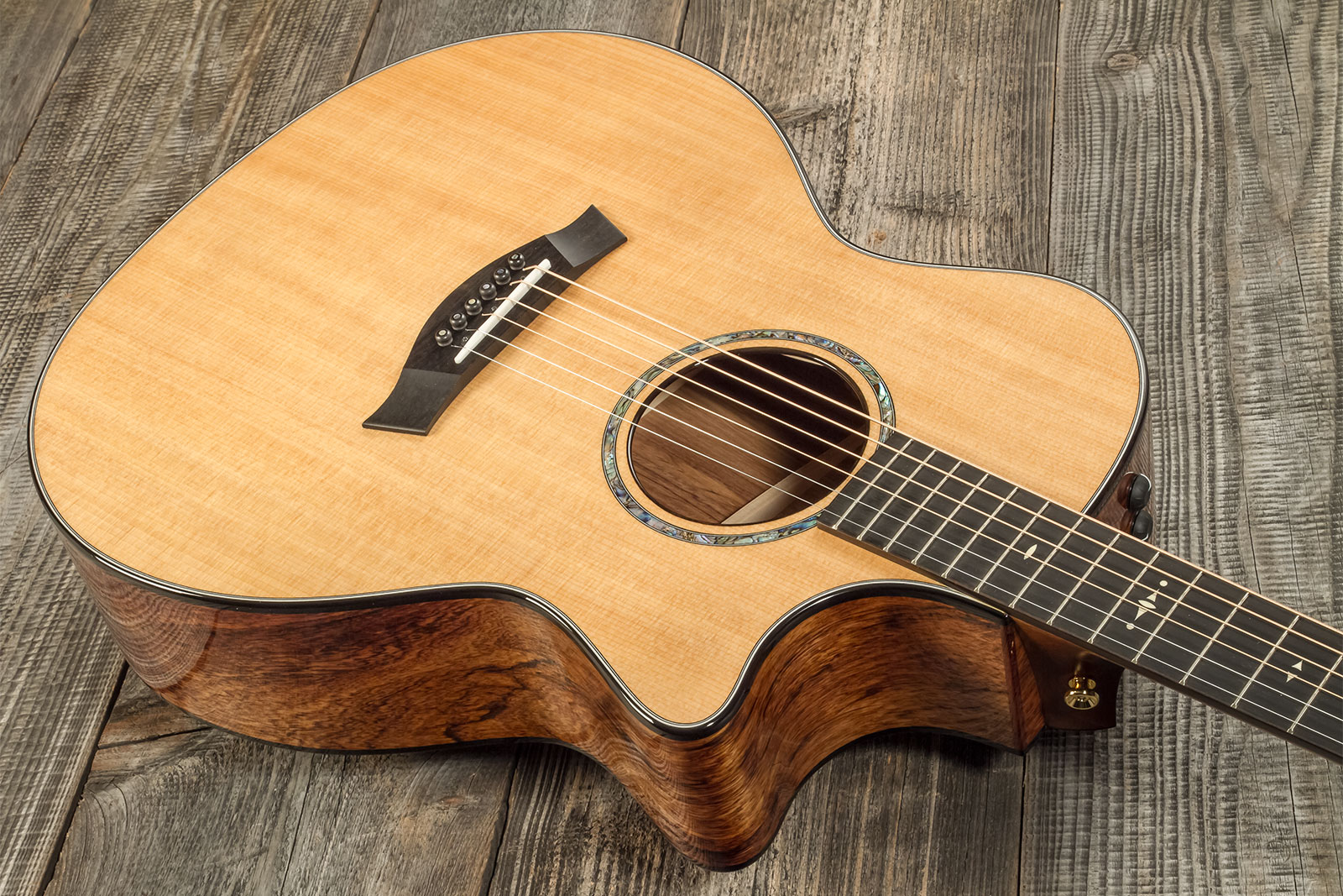 Taylor Custom Shop Ga-e Grand Auditorium Cw Epicea Palissandre Eb Es2 #1211103098 - Natural - Folk-Gitarre - Variation 2