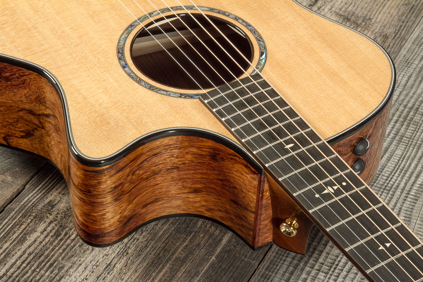Taylor Custom Shop Ga-e Grand Auditorium Cw Epicea Palissandre Eb Es2 #1211103098 - Natural - Folk-Gitarre - Variation 4