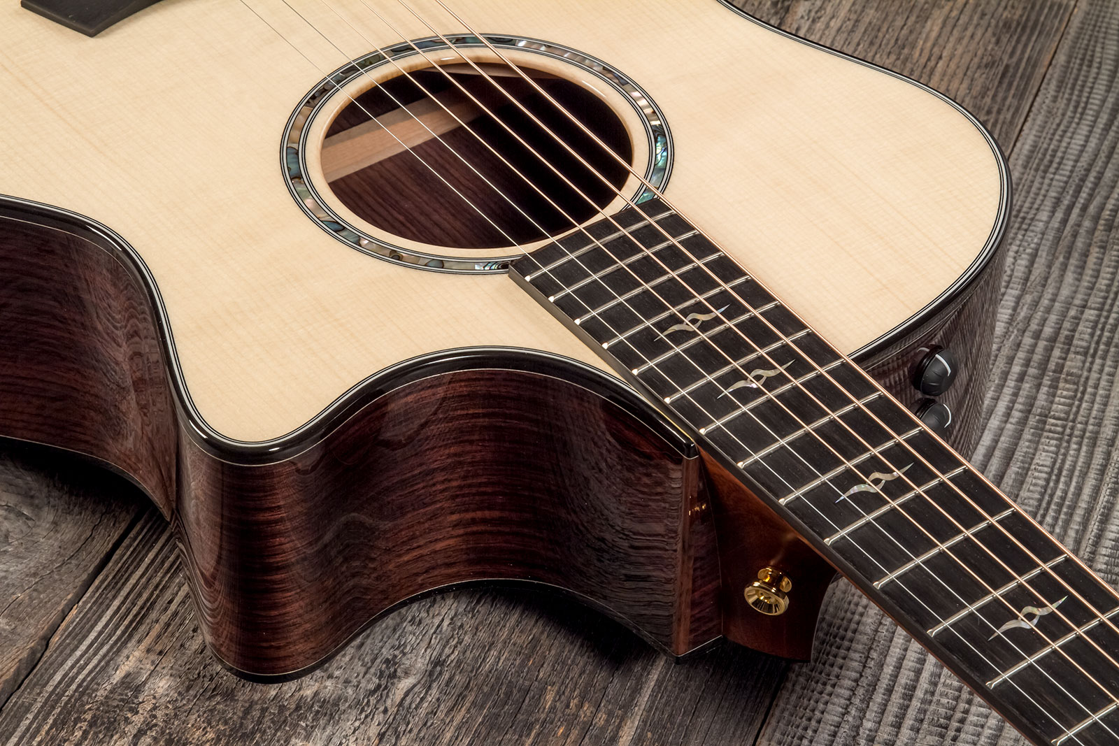 Taylor Custom Shop Ga-e Grand Auditorium Cw Epicea Palissandre Eb Es2 #1211133096 - Natural - Folk-Gitarre - Variation 4
