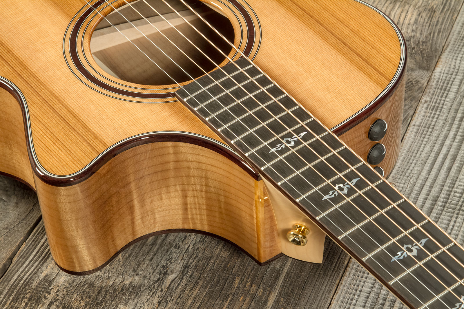 Taylor Custom Shop Gc-e Grand Concert Cw Cedre Myrte Eb Es2 #1211143037 - Natural - Folk-Gitarre - Variation 4