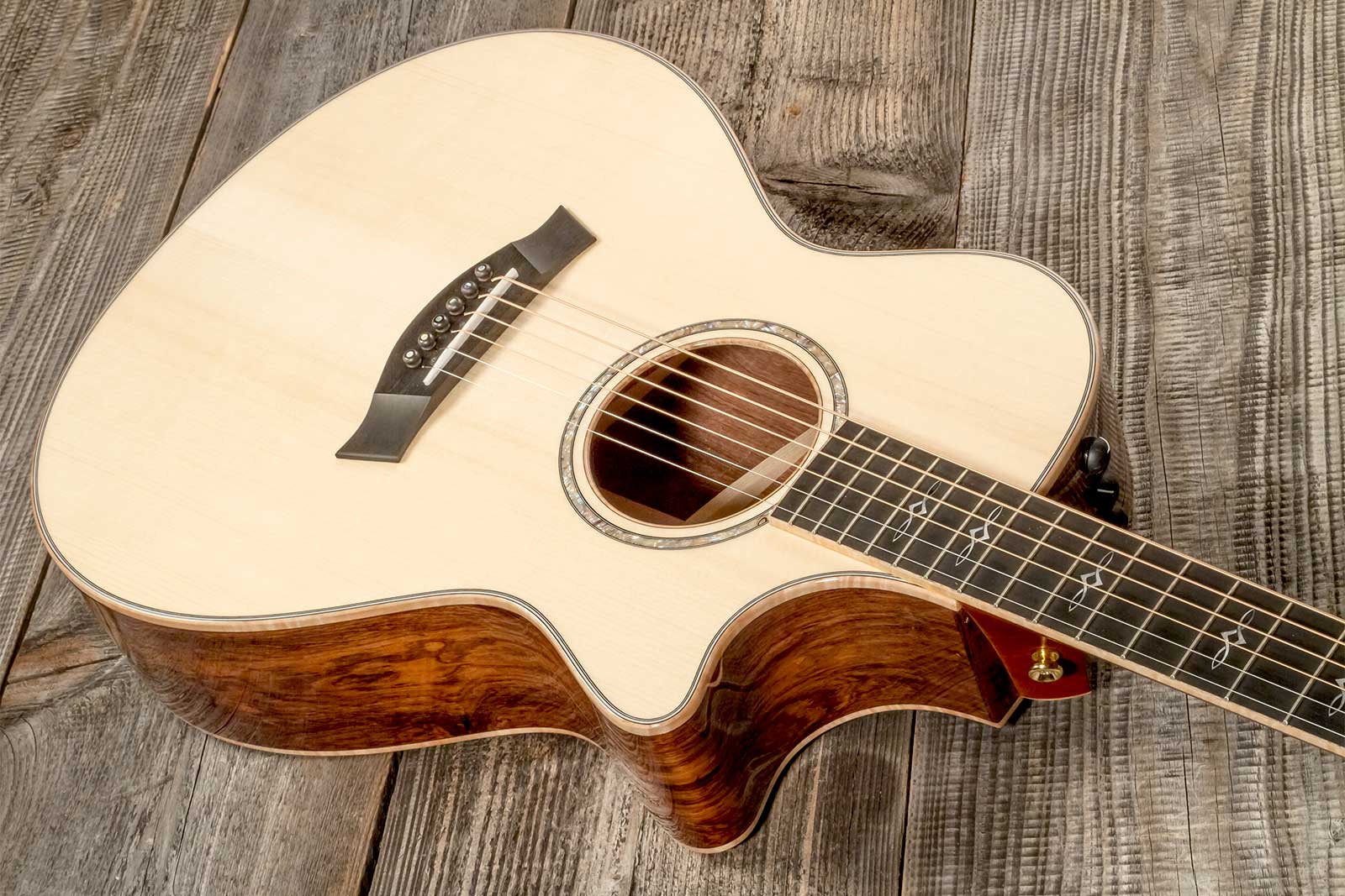 Taylor Custom Shop Gc-e Grand Concert Cw Epicea Palissandre Eb Es2 #1211063098 - Natural - Folk-Gitarre - Variation 3