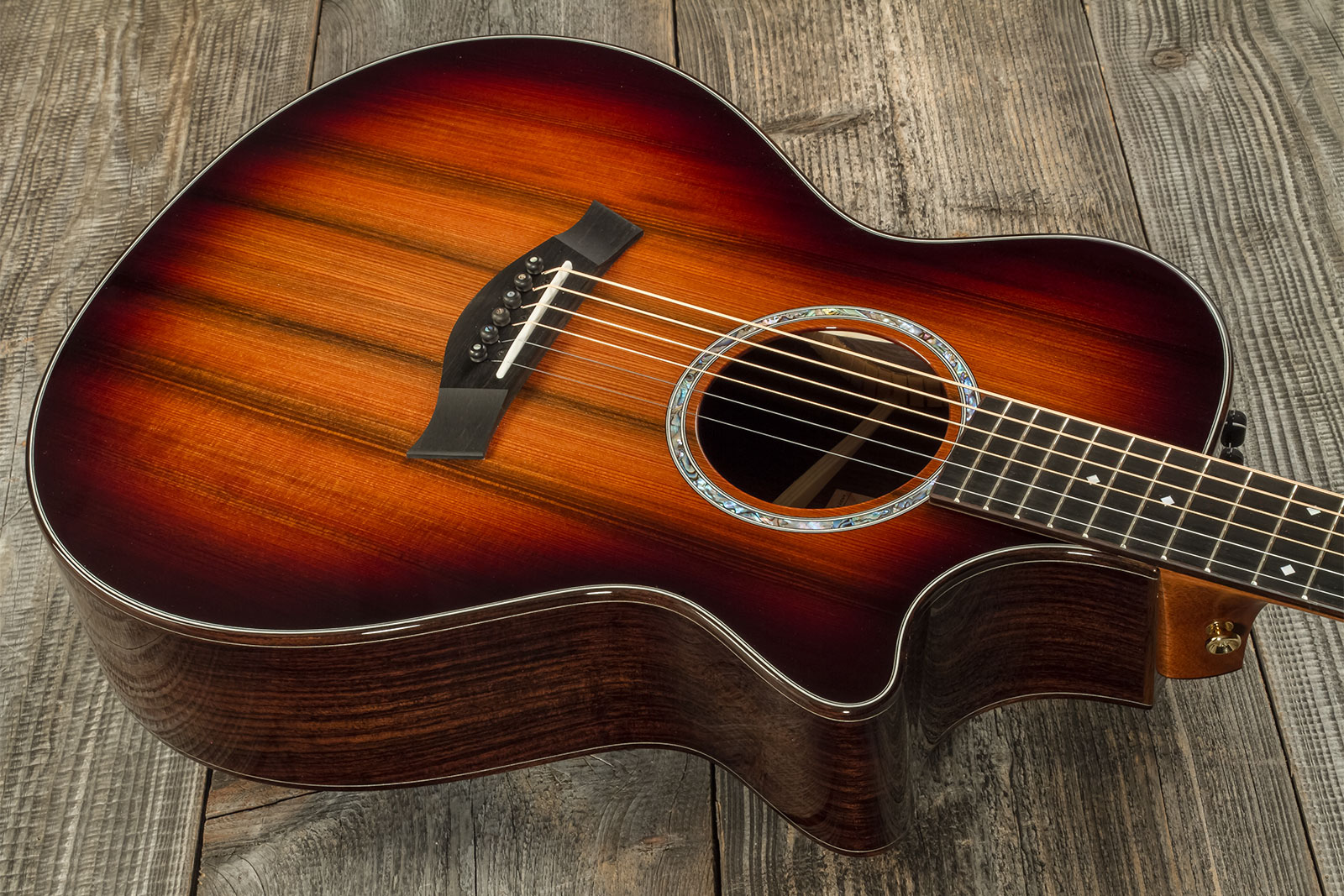 Taylor Custom Shop Gc-e Grand Concert Cw Sinker Redwood Palissandre Eb Es2 #1211103097 - Sunburst - Folk-Gitarre - Variation 2