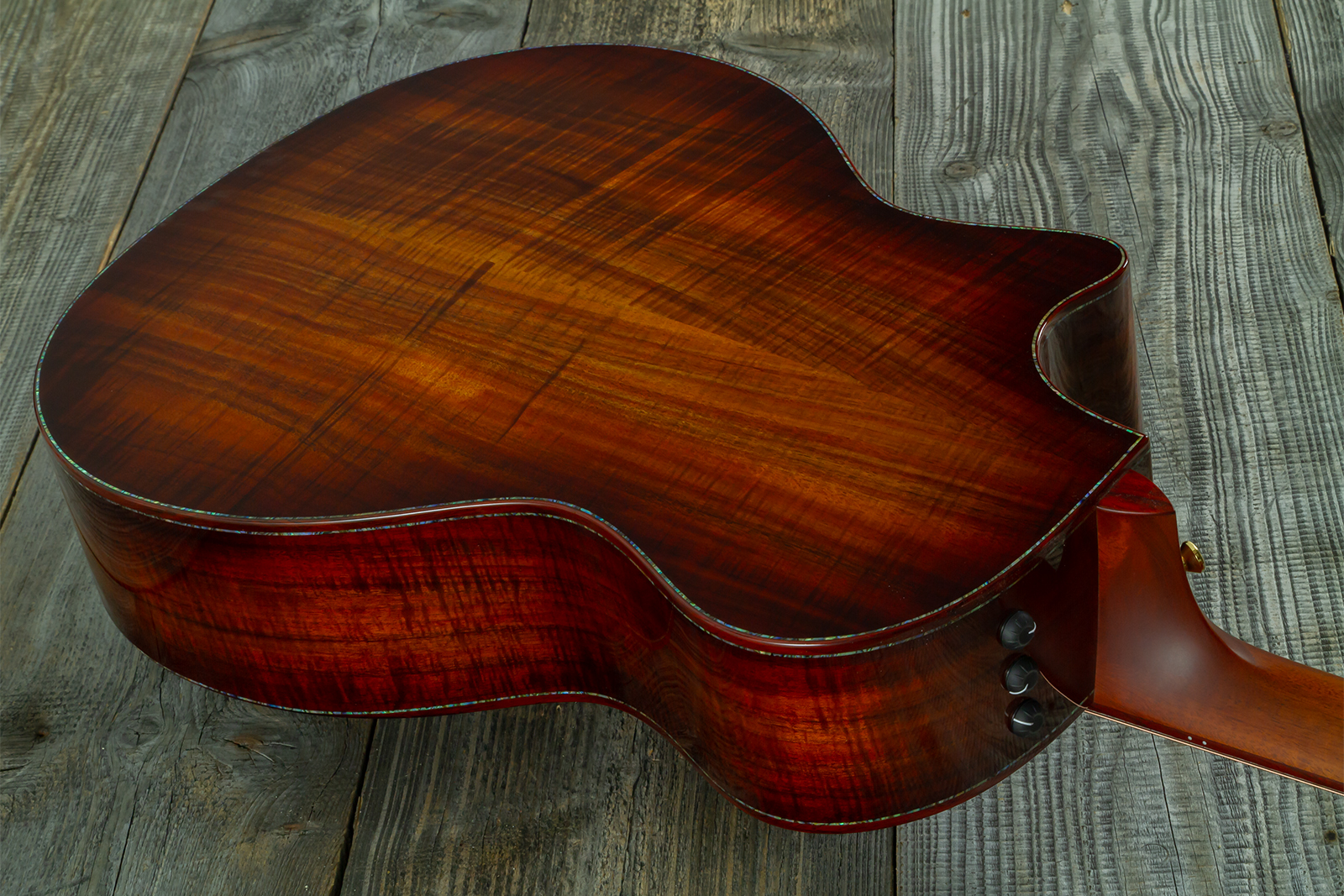 Taylor Custom Shop Grand Auditorium Cw Redwood / Koa Eb Es2 #1211143039 #1210103110 - Shaded Edgeburst - Folk-Gitarre - Variation 9
