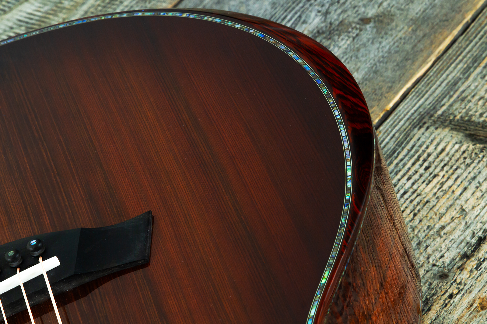 Taylor Custom Shop Grand Auditorium Cw Redwood / Koa Eb Es2 #1211143039 #1210103110 - Shaded Edgeburst - Folk-Gitarre - Variation 3