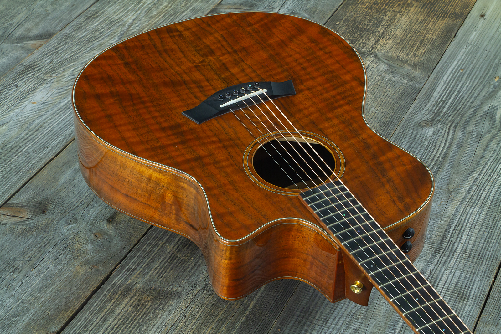 Taylor Custom Shop Gs-ce Koa Grand Symphony Cw Tout Koa Eb Es2 #1105106127 - Natural - Folk-Gitarre - Variation 3