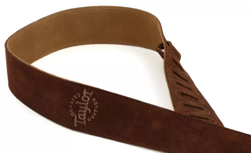 Taylor Strap Embroidered Suede Choc 2.5 Inches - Gitarrengurt - Variation 1