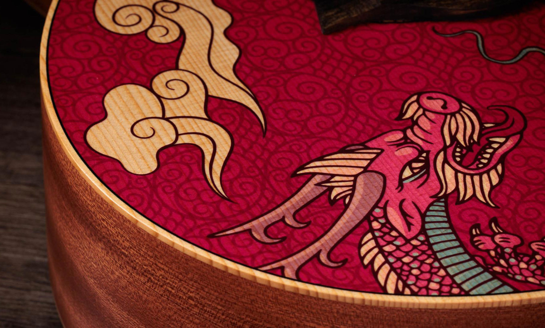 Taylor Gs Mini-e Special Edition Epicea Acajou Eb Esb - Year Of The Dragon - Folk-Gitarre - Variation 3