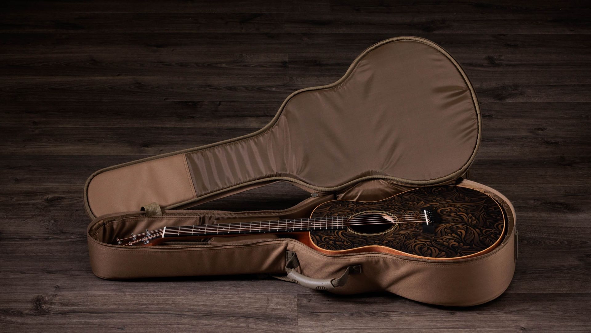 Taylor Gs Mini-e Special Edition Parlor Shsc Epicea Sapele Es-b Eb - Paisley Burst - Folk-Gitarre - Variation 7
