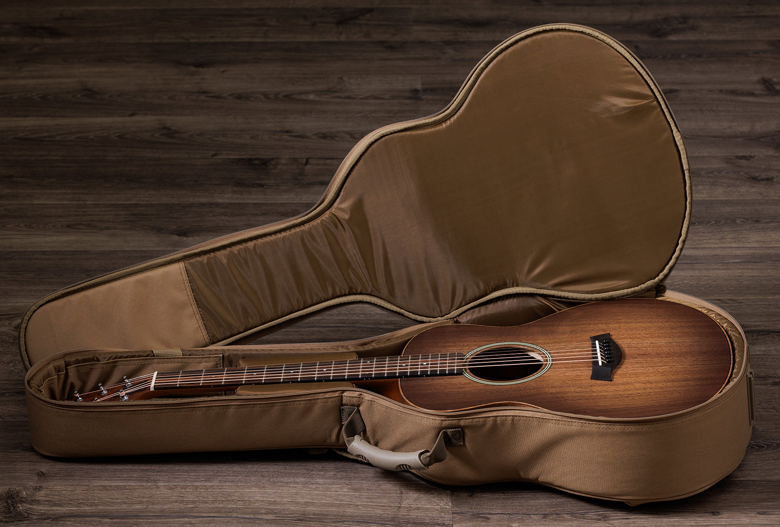 Taylor Gs Mini-e Walnut Seb Special Edition Tout Noyer Eb Esb - Edgeburst / Natural - Western-Reisegitarre - Variation 6