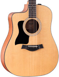 Folk-gitarre Taylor 110ce (Torrefied Top) LH - Natural