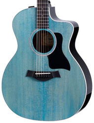 Folk-gitarre Taylor 214ce DLX LTD - Trans blue top