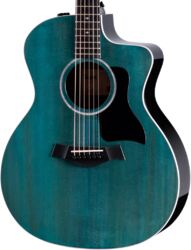 Folk-gitarre Taylor 214ce Plus Special Edition - Trans blue