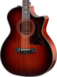 Folk-gitarre Taylor 324ce Baritone-8 LTD (8-String) - Shaded Edgeburst Top Satin
