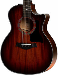 Folk-gitarre Taylor 324ce V-Class - Shaded edge burst top