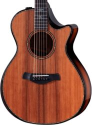 Folk-gitarre Taylor Builder's Edition 912ce - Natural / Kona Edgeburst 