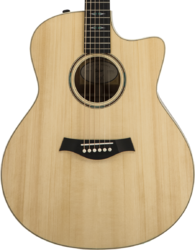 Folk-gitarre Taylor Custom GO-ce Ltd #1111219112 - Natural