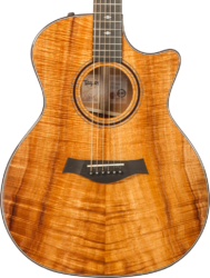 Folk-gitarre Taylor Custom Shop GA-E Grand Auditorium #1211143039 - Natural