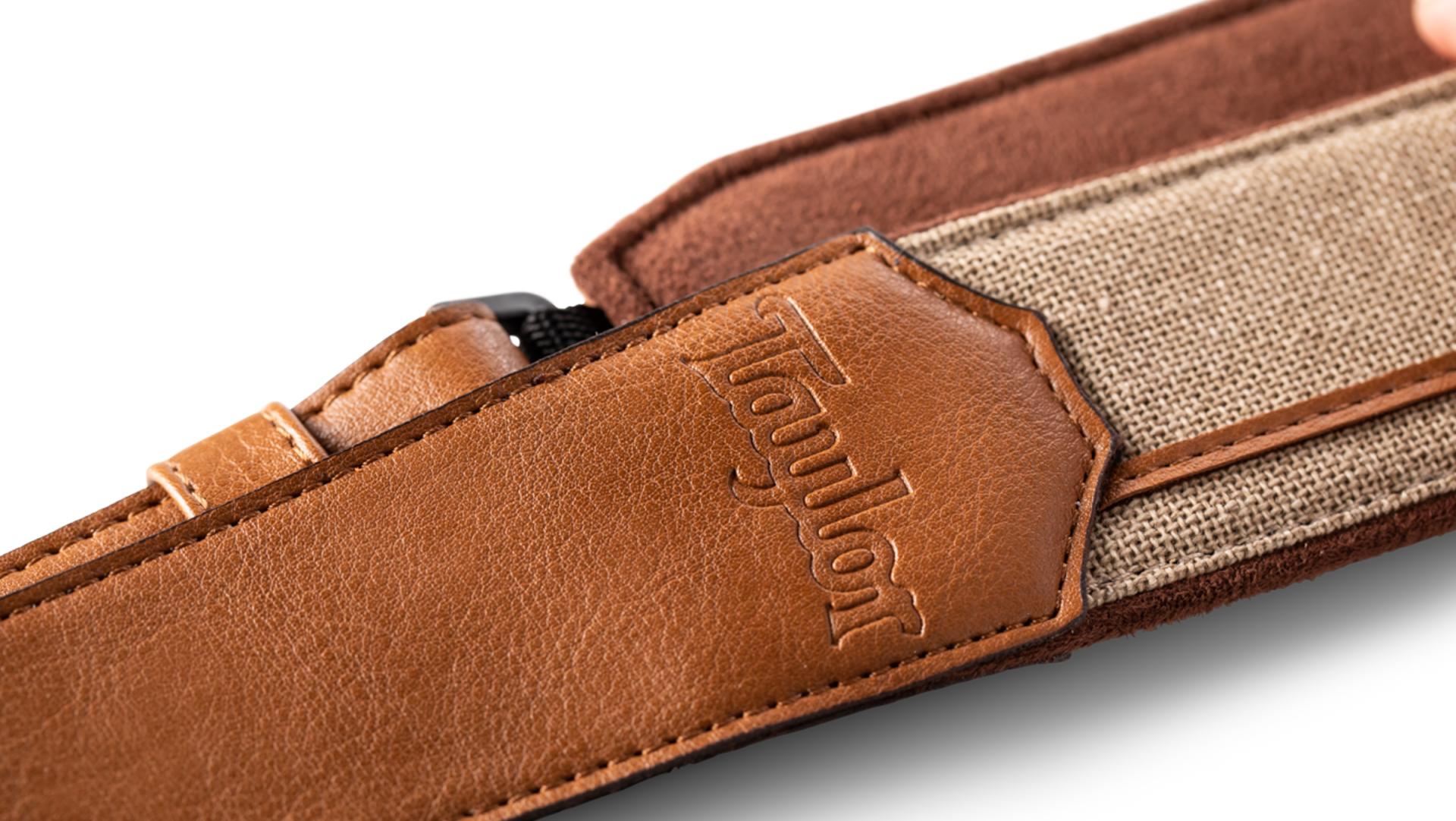 Taylor Vegan Leather Guitar Strap 2.5-inc Tan 4203-25 Cuir - Gitarrengurt - Variation 3