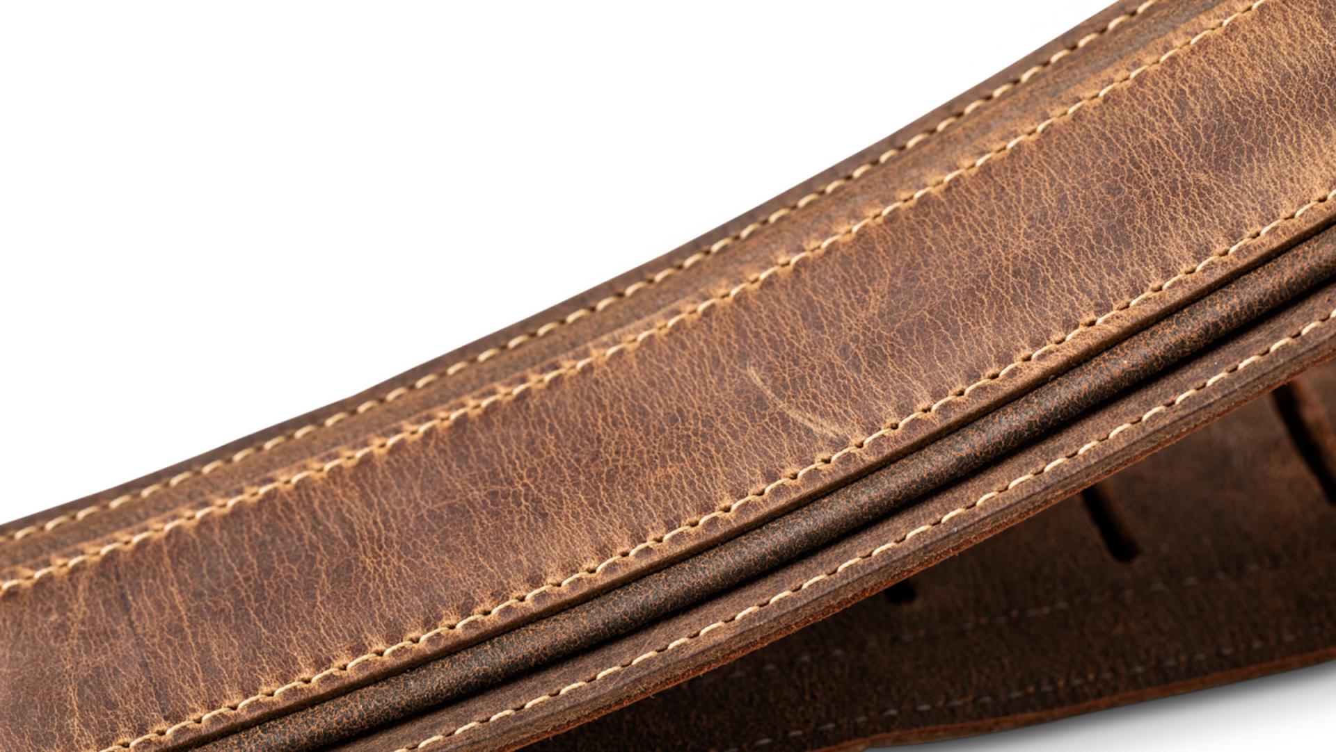 Taylor Wings Distressed Leather Guitar Strap 2.5-inc Dark Brown 4109-25 Cuir - Gitarrengurt - Variation 1