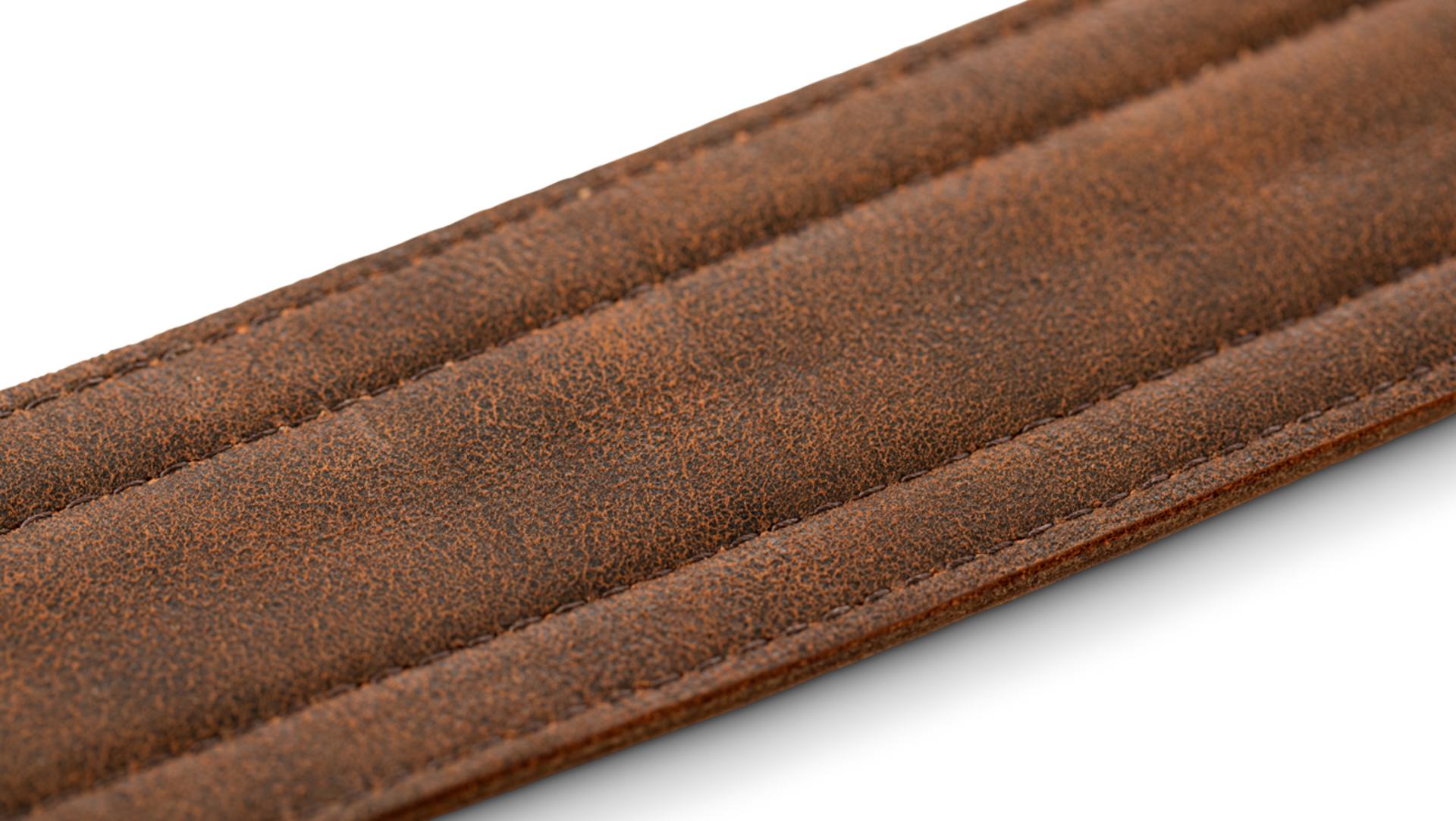 Taylor Wings Distressed Leather Guitar Strap 2.5-inc Dark Brown 4109-25 Cuir - Gitarrengurt - Variation 2