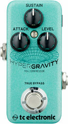 Kompressor/sustain/noise gate effektpedal Tc electronic HyperGravity Mini Compressor