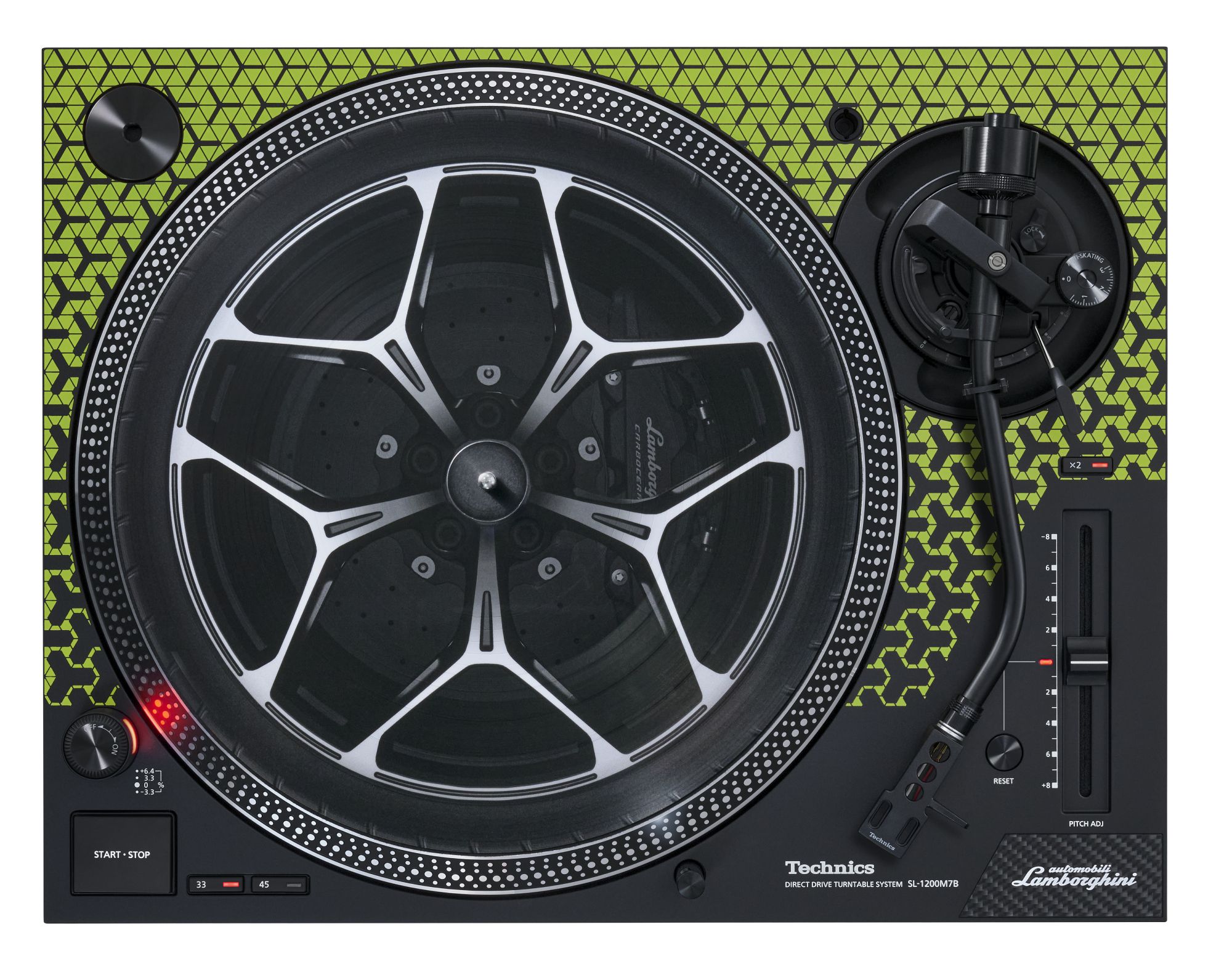 Technics Sl-1200m7b Green Lamborghini - Plattenspieler - Variation 2