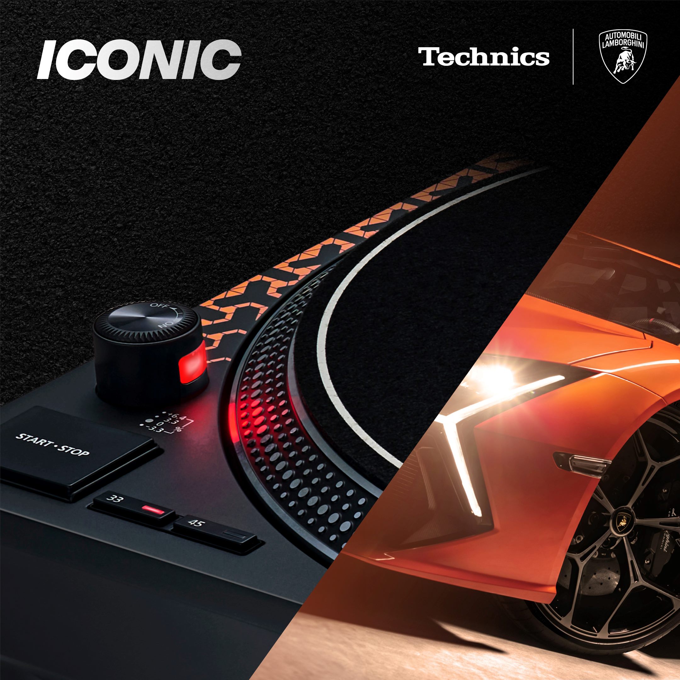 Technics Sl-1200m7b Yellow Lamborghini - Plattenspieler - Variation 3