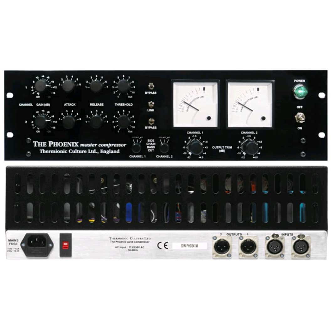 Thermionic Culture Phoenix Compresseur 2 Canaux Mastering Plus - Kompressor/Limiter Gate - Variation 1