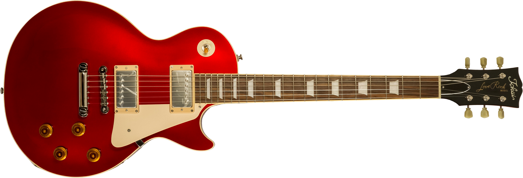 Tokai Love Rock Ls101 Jap 2h Ht Rw #2348440 - Candy Apple Red - Single-Cut-E-Gitarre - Main picture