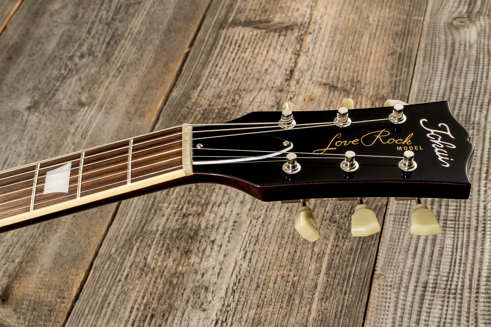 Tokai Love Rock Ls101q Jap 2h Ht Rw #2450033 - See Through Black - Single-Cut-E-Gitarre - Variation 8