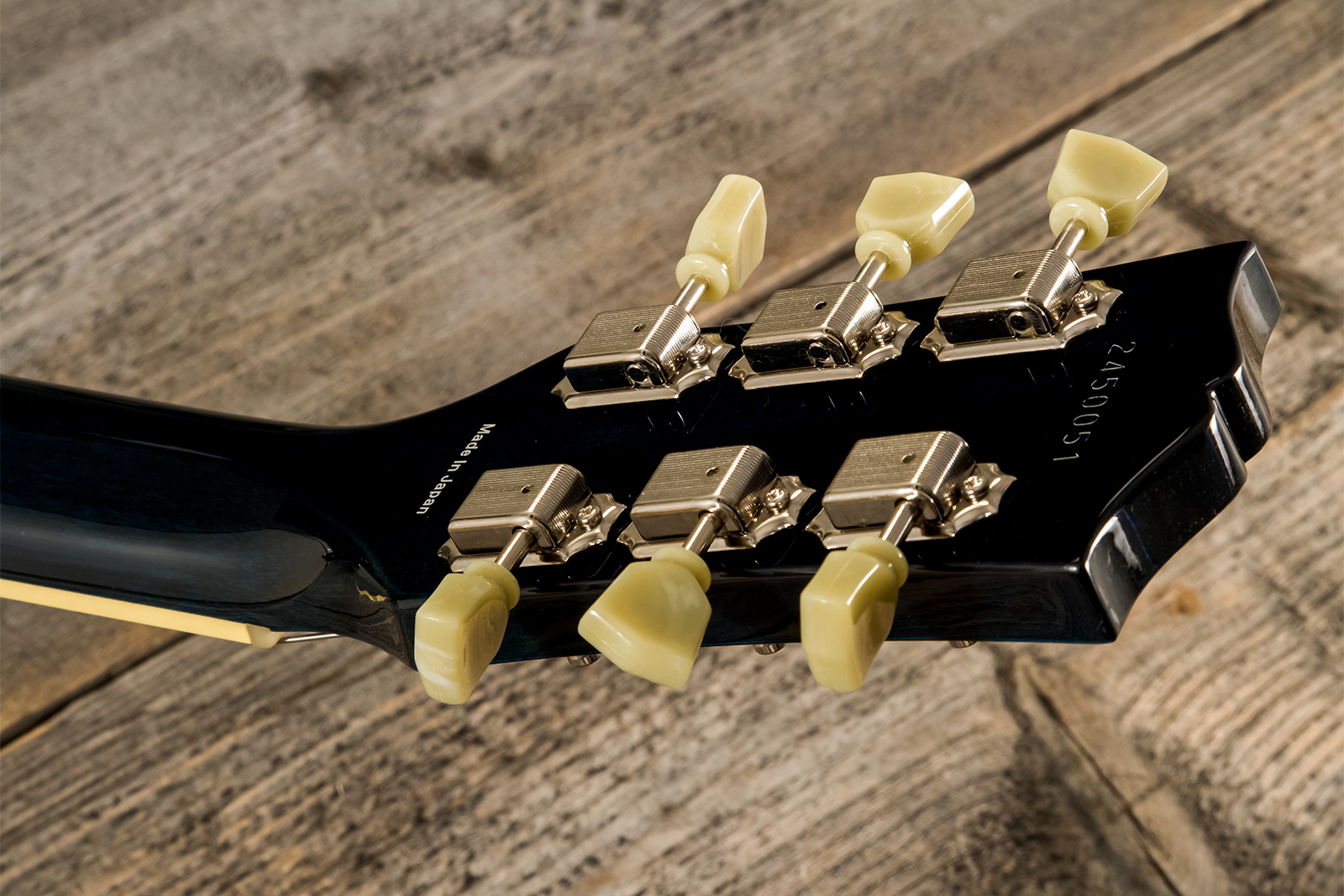 Tokai Love Rock Ls101q Jap 2h Ht Rw - Indigo Blue - Single-Cut-E-Gitarre - Variation 9