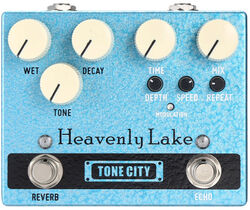 Reverb/delay/echo effektpedal Tone city audio Heavenly Lake Reverb Echo