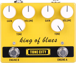 Overdrive/distortion/fuzz effektpedal Tone city audio King Of Blues Overdrive V2