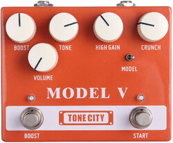 Overdrive/distortion/fuzz effektpedal Tone city audio Model V Distortion