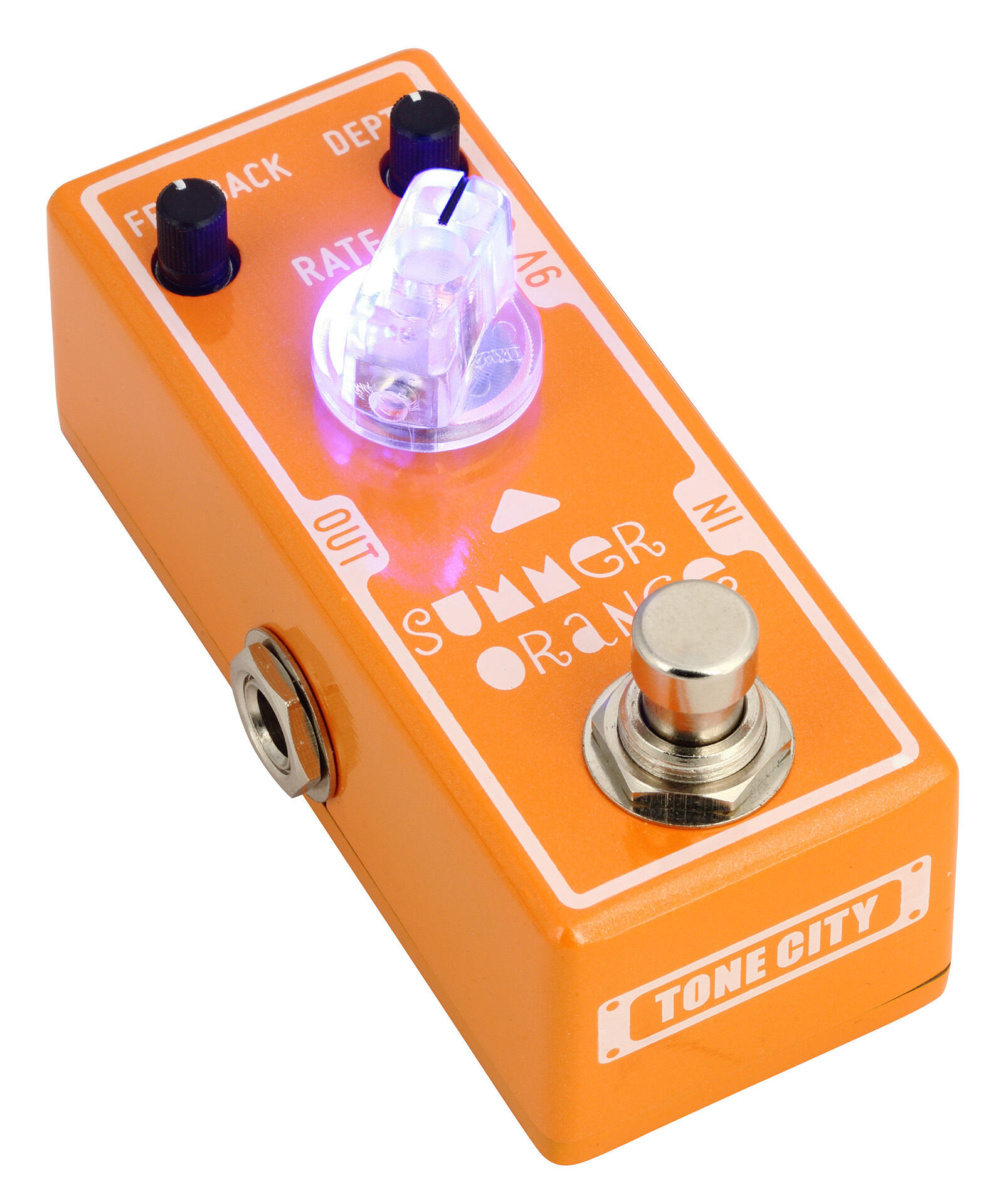 Tone City Audio Summer Orange Phaser T-m Mini - Modulation/Chorus/Flanger/Phaser & Tremolo Effektpedal - Variation 1