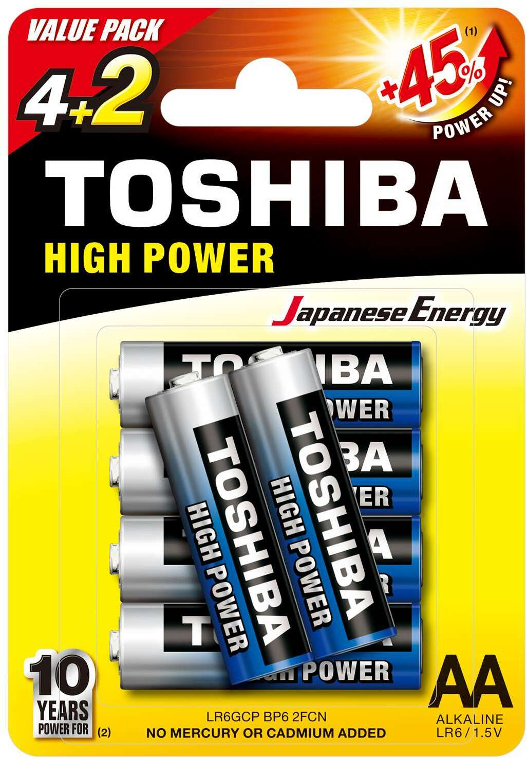 Toshiba Lr6 - Pack De 6 - Batterie - Main picture