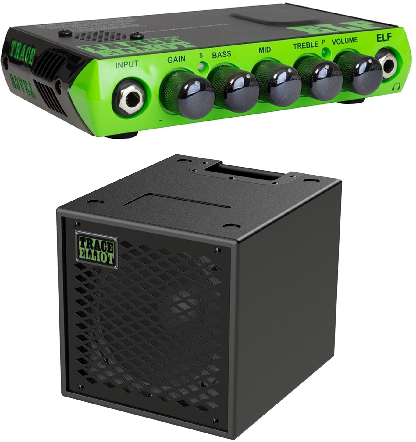 Trace Elliot Elf Mini Head 200 W +  Elf 1x10 Cab - Verstärker-Set für Bass - Main picture