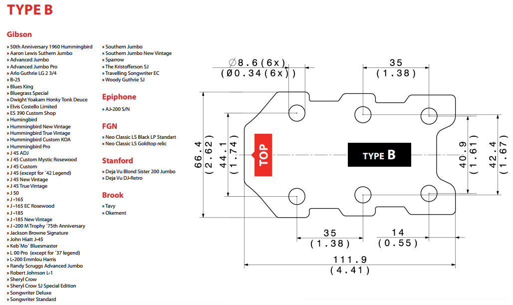 Tronicaltune Guit. Jeu Type B Gibson Acoustique 3x3 Chrome - Gitarrenemechaniken - Variation 1
